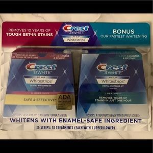 Crest 3D Whitestrps and Bonus 1hr Express Strips